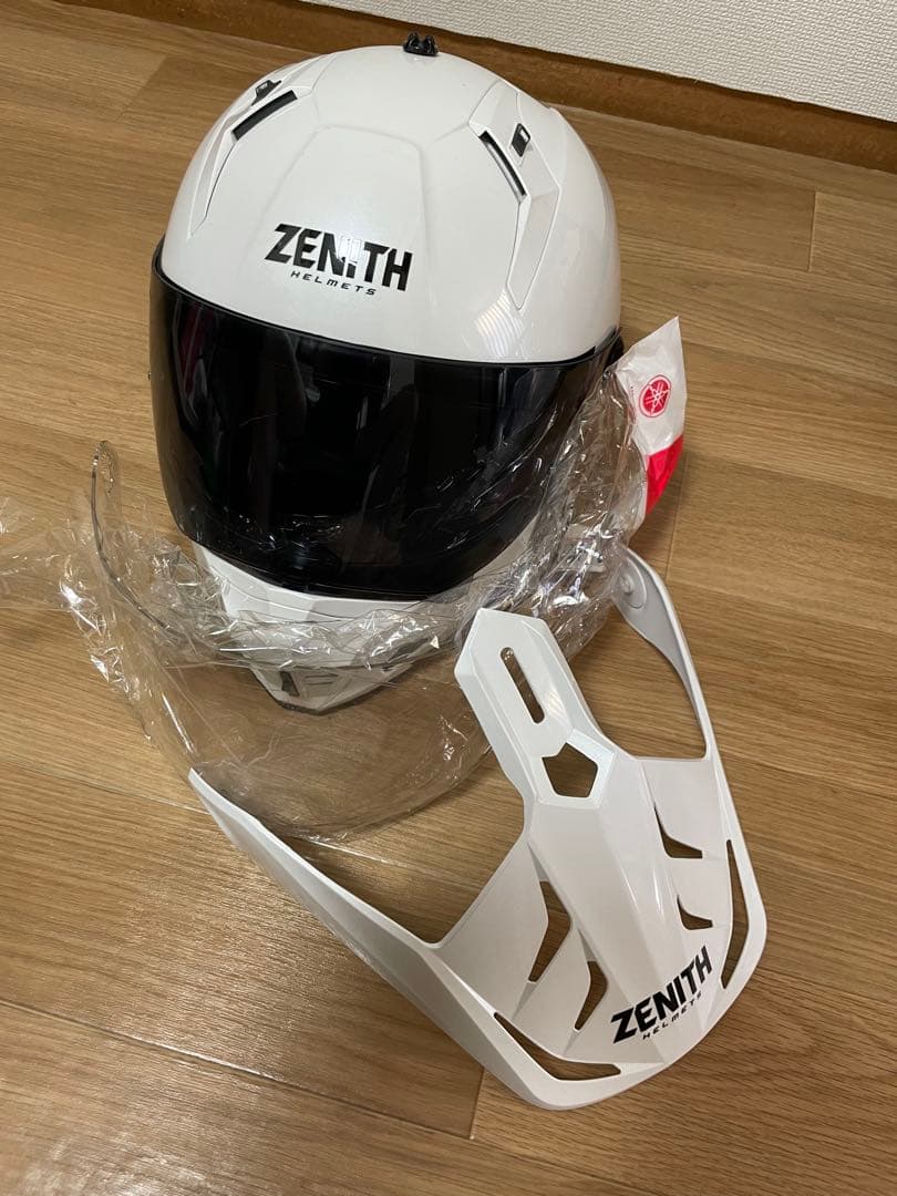 ZENITH YX-6 フルフェイスヘルメット ホワイト スモークシールド
