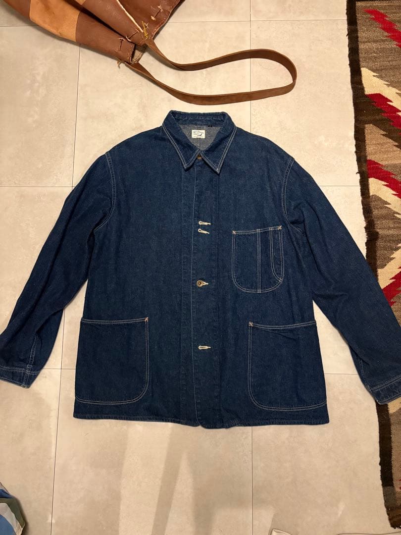 orslow 40s 月桂樹ボタン カバーオール 濃紺 大戦 orSlow(オアスロウ) / 大戦モデル/月桂樹ボタン/カバーオール/2