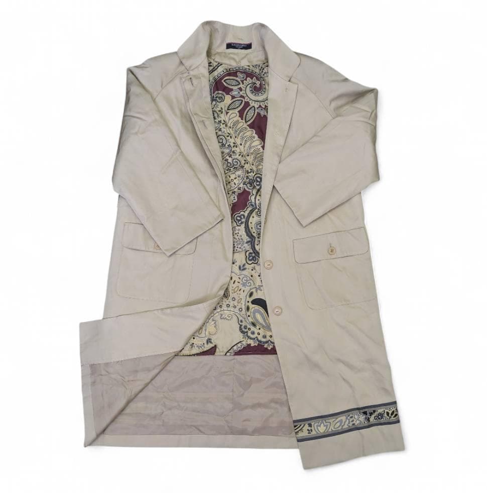 LEONARD レオナール トレンチコート アイボリー １３R sakishimatokyo トレンチコート コート フェイクウールトレンチコート