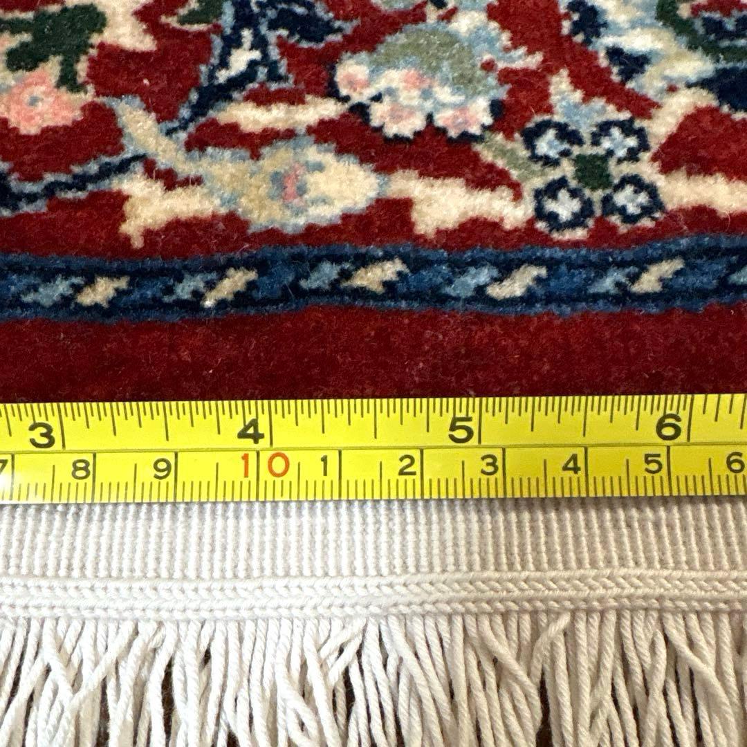 HEREKE トルコ ヘレケ絨毯 羊毛×綿 認定証有り カーペット 赤 青 緑