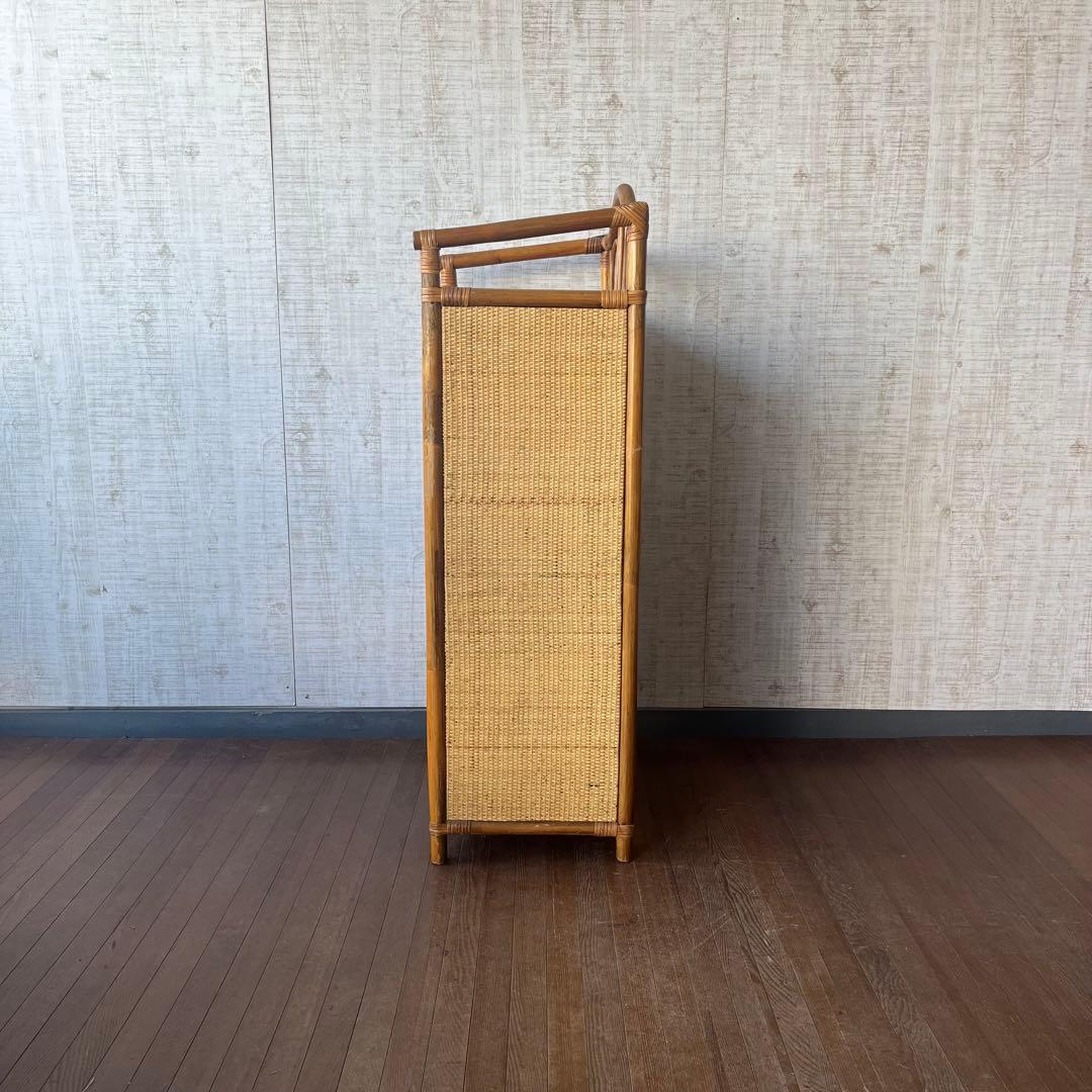 アンティーク】籐家具 ラタンチェスト 6段 収納棚 引き出し 古民家 古