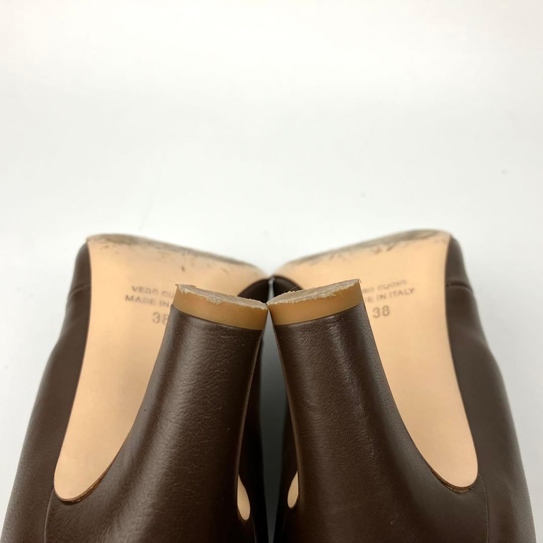 ななこ様専用】NEBULONI E. ナッパレザーワイドシャフトショートブーツ