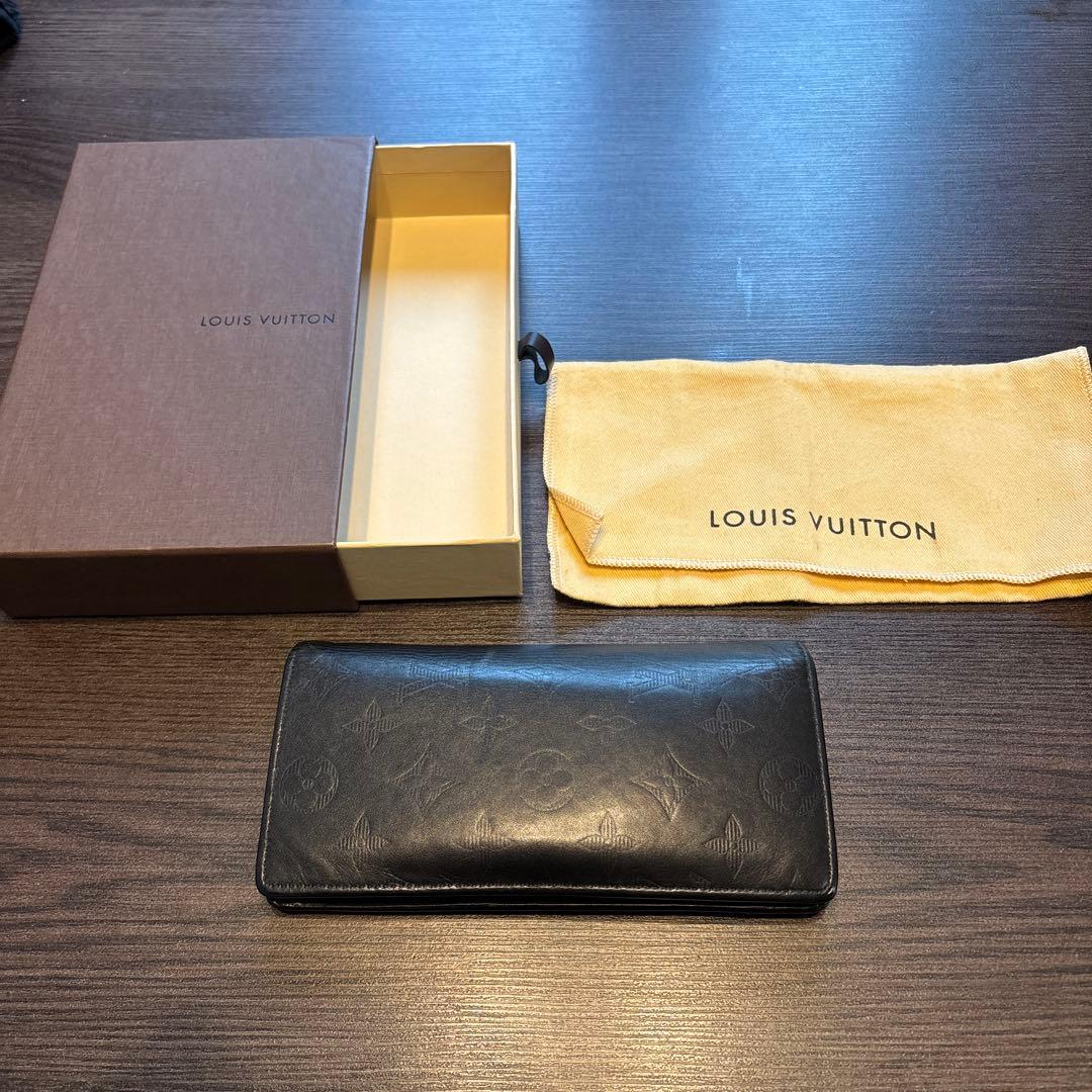 【箱、布袋付】ルイヴィトン メンズ 長財布 イニシャル入 ポルトフォイユ・ブラザ LOUIS VUITTON（ルイ・ヴィトン） 長財布 ポルトフォイユ・ブラザ