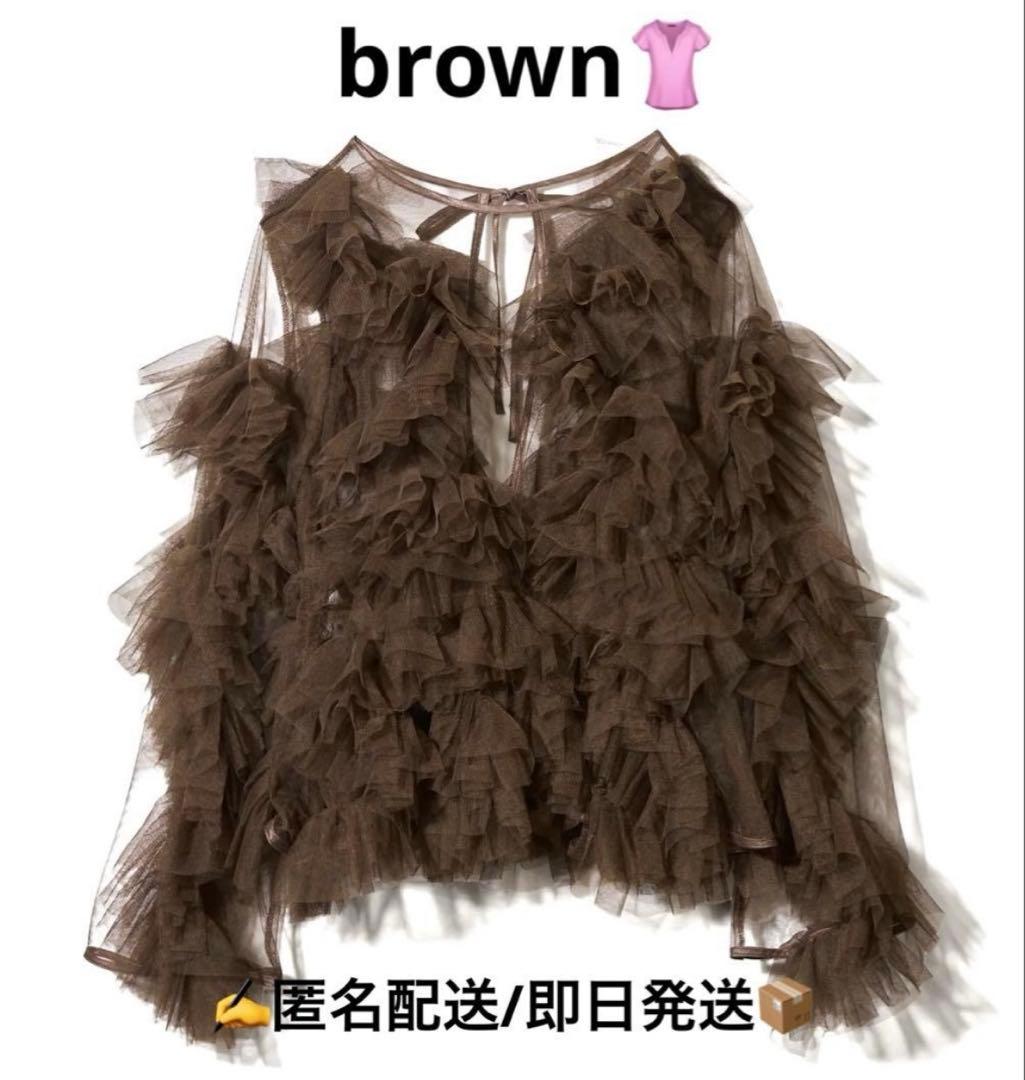 新品未使用】NOTRE emor /ノートルエモア チュール ブラウス - メルカリ