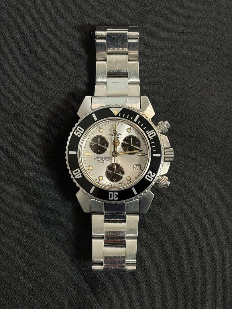 【美品】sector SGE500 防水 サファイアガラス/完動品 楽天市場】SECTOR【セクター】 SGE500 クロノグラフ クォーツ 500m防水