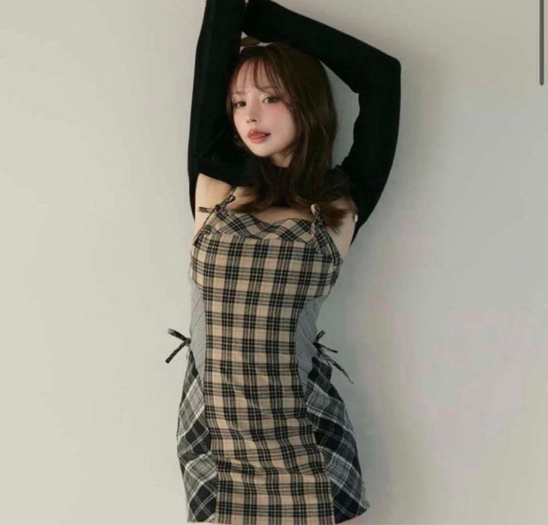 ANDMARY チェック柄スカートセットアップ Emma check set up