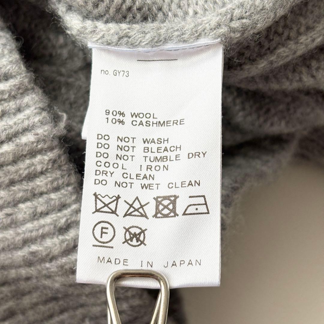 02341 エブリデイアイライク ケーブルニット カシミヤ混 グレー - メルカリ