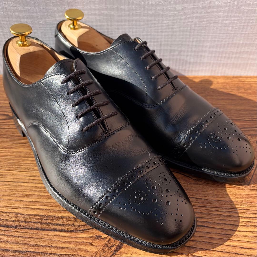 チーニー ロイドフットウェア別注 ストレートチップ UK7 黒 内羽根 革靴 チーニー 6.5E【ロイドフットウェア別注/Lloyd Footwear】 | 高級中古