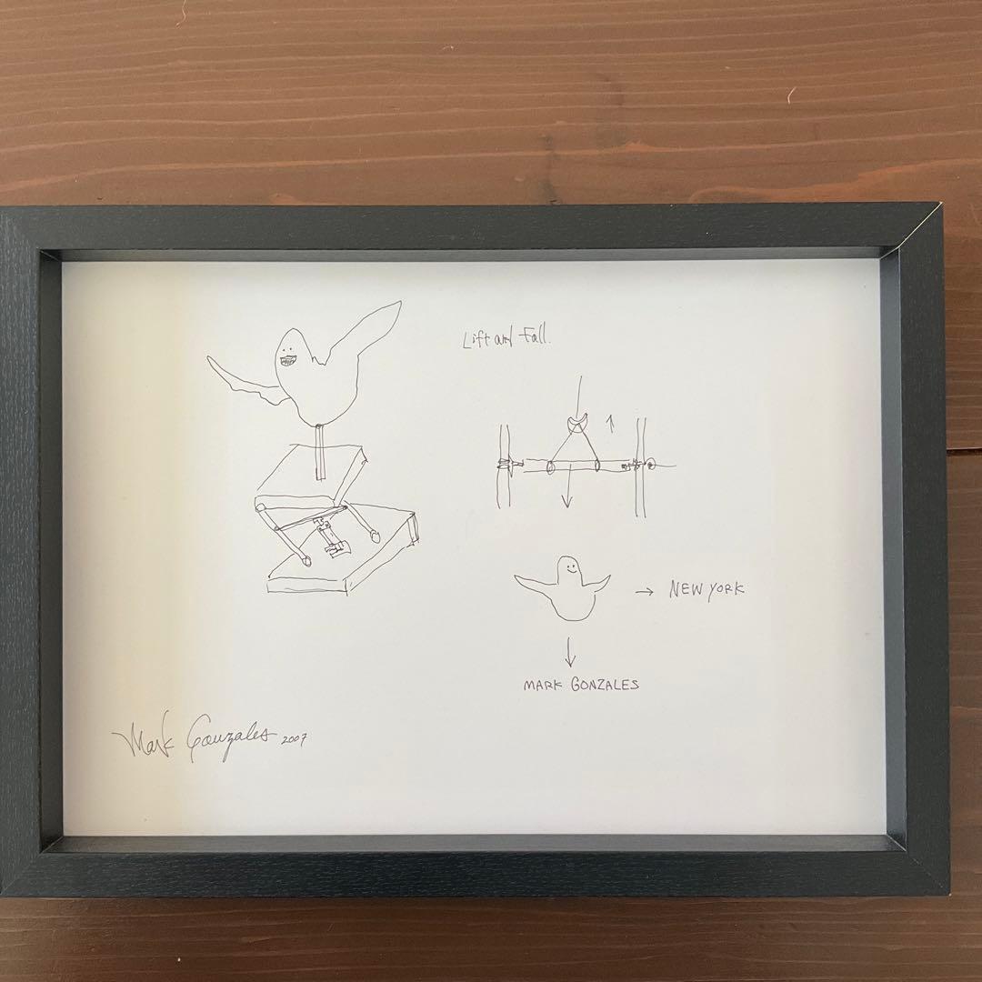 マークゴンザレス　MARK GONZALES ドローイング　アート　原画 ① マークゴンザレス MARK GONZALES ドローイング アート 原画 ② - メルカリ