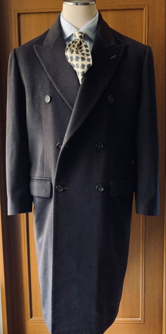 PIERO MASSA. ヴィンテージ　クラシックカシミアコート　伊製　茶 PIERO PIEROMASSA コート MASSA. ヴィンテージ クラシックカシミア