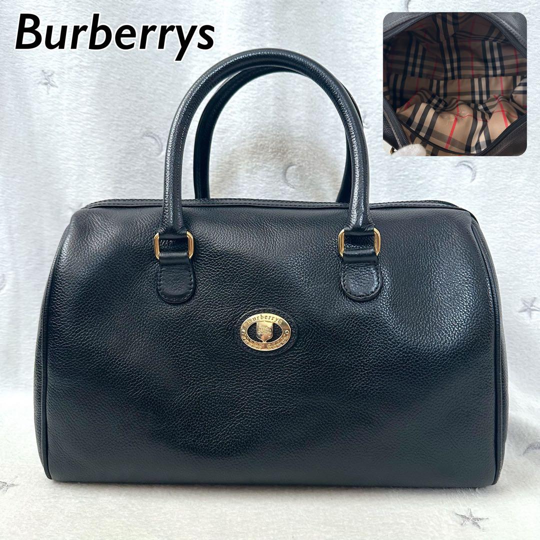バーバリーズ　ミニボストンバッグ　黒　ゴールド金具　レザー　ノバチェック 楽天市場】【バッグ】BURBERRY バーバリー ノバチェック チェック柄