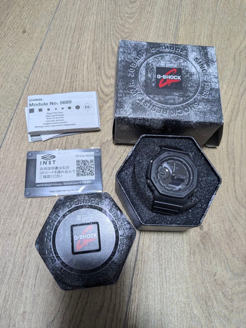 雷*禅様 G-SHOCK ga-b2100 No.5689 ブラック G-SHOCK ソーラー カシオ Gショック CASIO 腕時計 メンズ GA-B2100