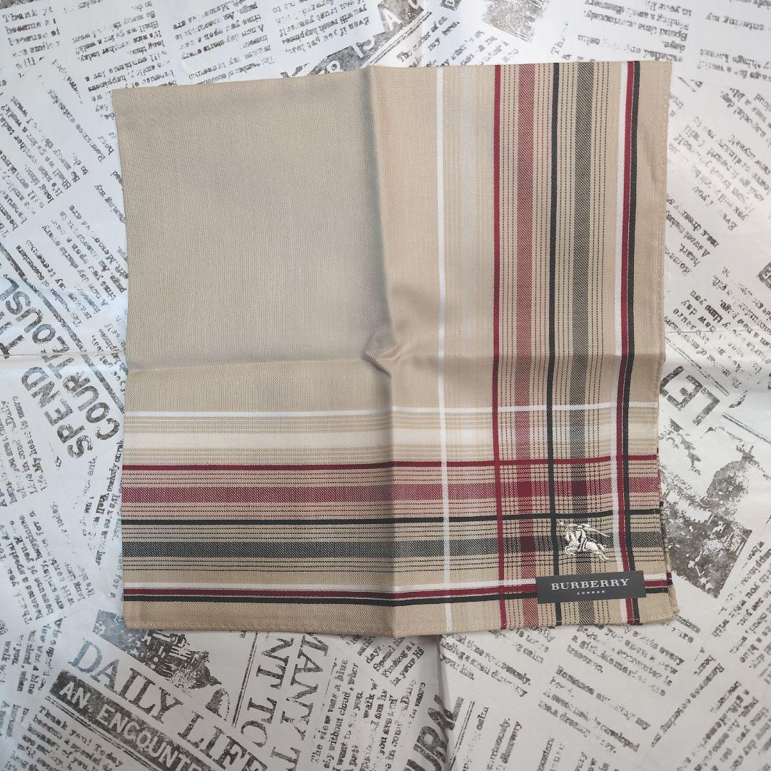 新品未使用 値下げ】BURBERRY バーバリー チェック柄 ハンカチ - メルカリ