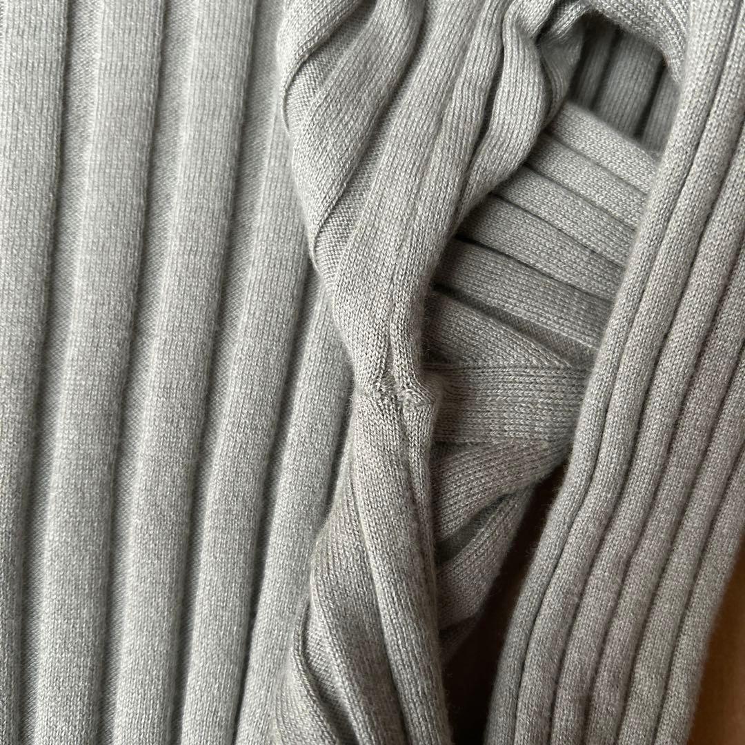 ヨンファ コットンカシミヤリブニット moss gray YONFA ＊ コットン