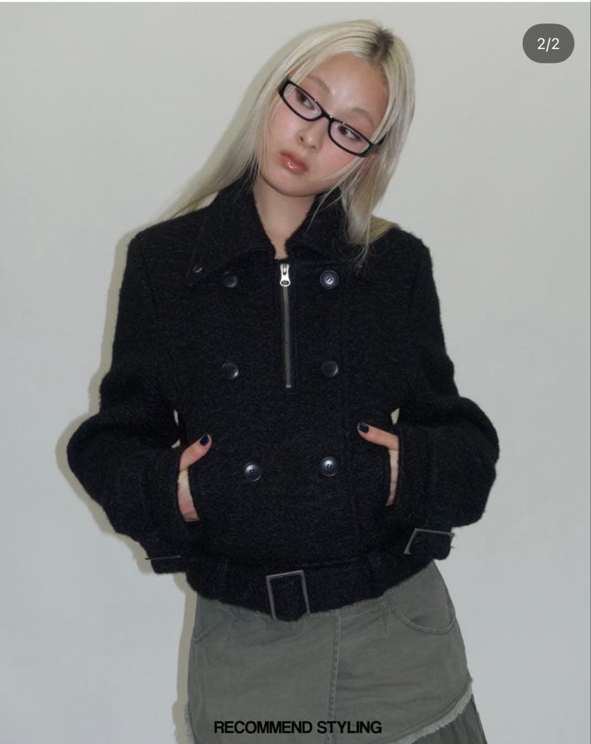 ラグアジェム　アウター LAGUA GEM（ラグアジェム） ブルゾン アウター FAUX FUR HOODIE