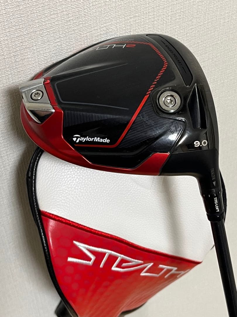 stealth2 ドライバー　9.0 純正シャフト50s　ヘッドカバー付き テーラーメイド ステルスドライバー 9.0° 純正シャフト50gのsシャフト