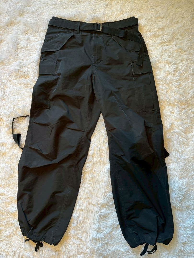 中古】sacai 22AW ベルテッド ポリエステル カーゴ パンツ サカイ