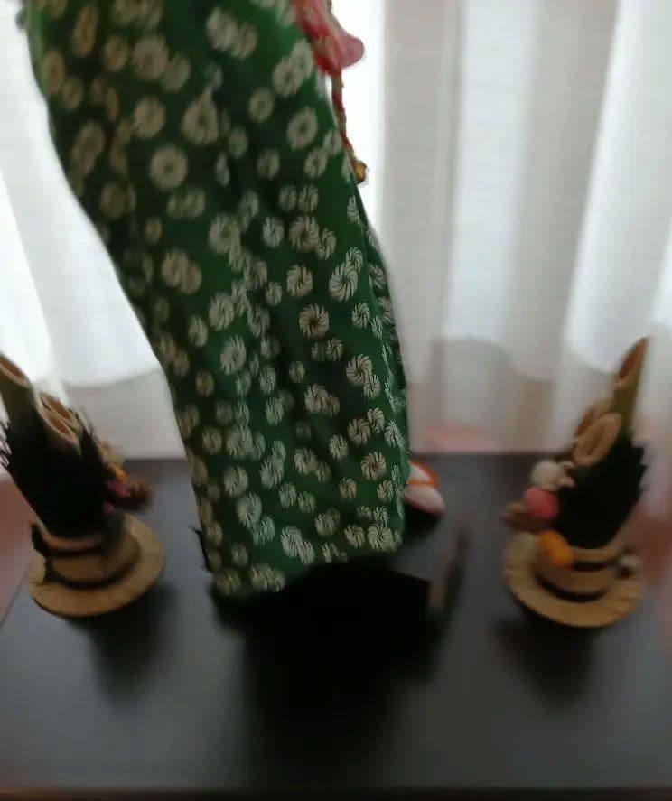 縁起物 踊る獅子舞 門松2つ付き ダンシング獅子舞 お正月 笛や太鼓 お