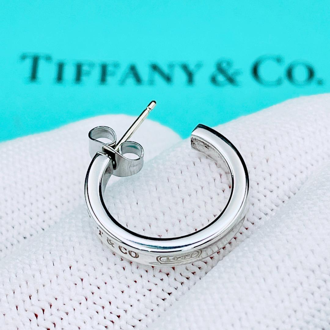 ◇ティファニー◇新品仕上済 1837 ナロー フープ ピアス 925 2.12g
