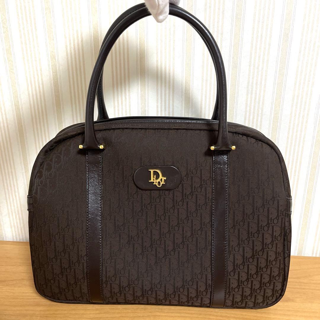Dior ボストンバッグ　ブラウン　ゴールドロゴ　トロッター　ブラウン 楽天市場】【中古】クリスチャンディオール トロッター ボストンバッグ