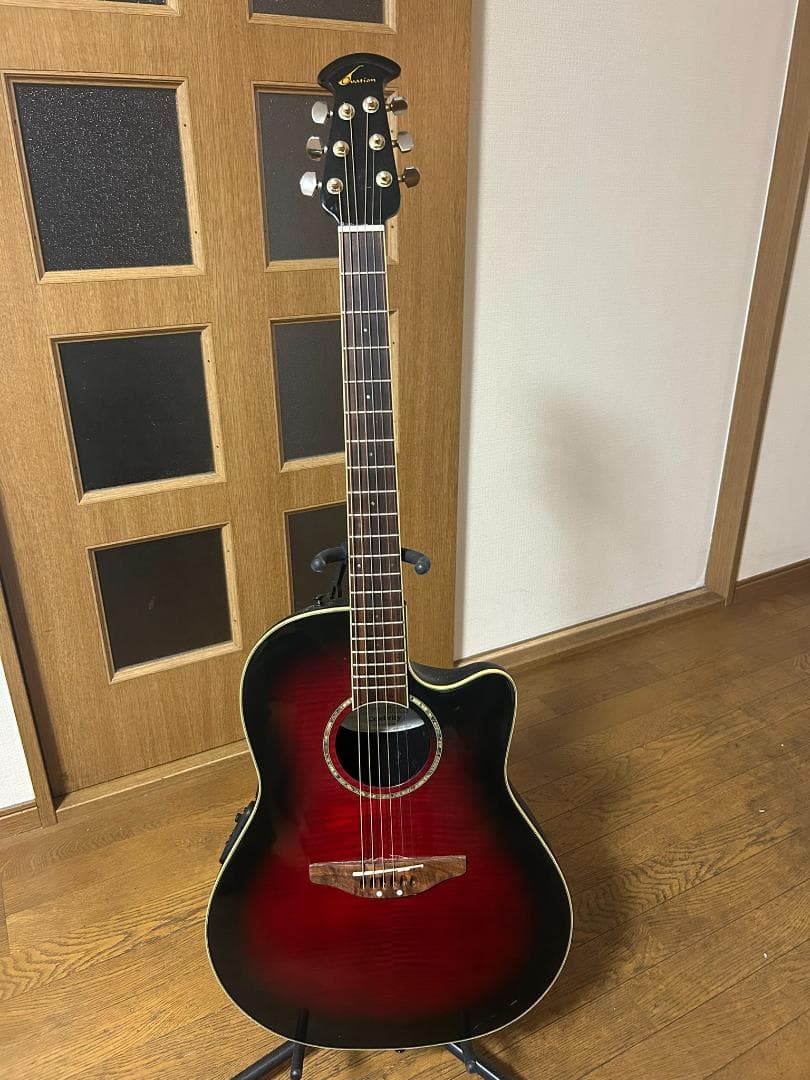 は**様 メンテ済み Ovation Celebrity CC-28 ナット交換 Ovation Celebrity CC026 Bowlback Acoustic MIK Green Burst | eBay