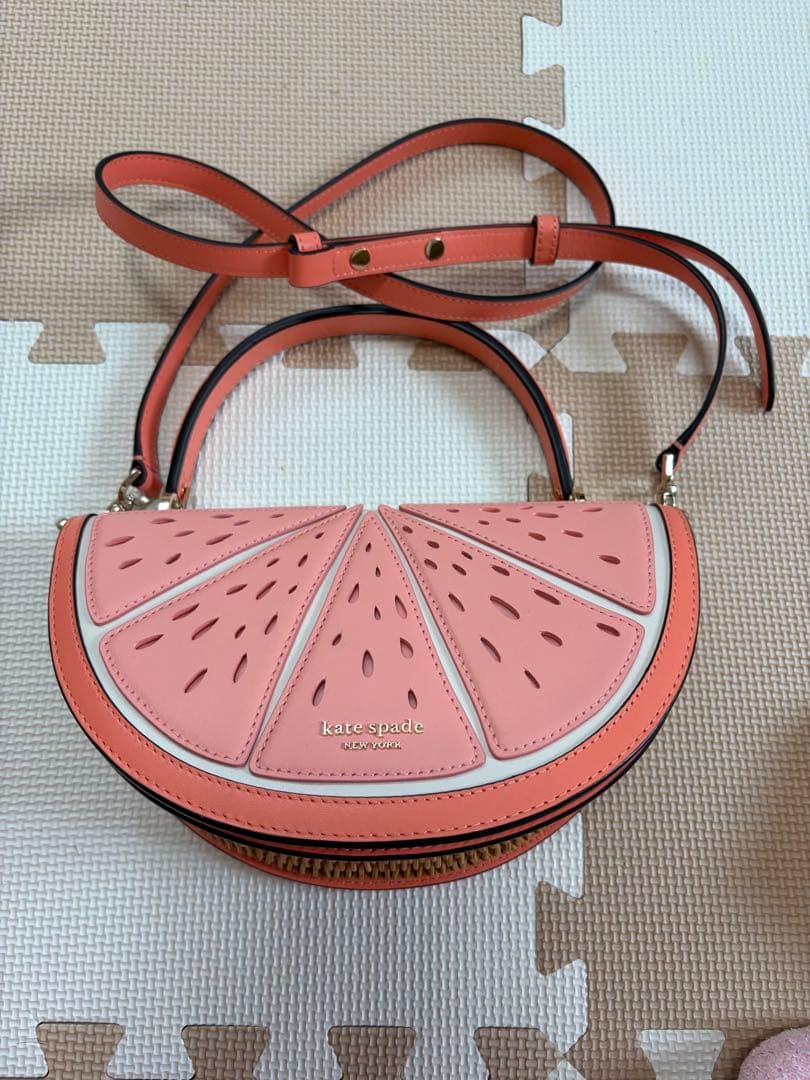 ケイトスペード　グレープフルーツ kate spade new york ケイトスペード スクイーズ ウィッカー 3D