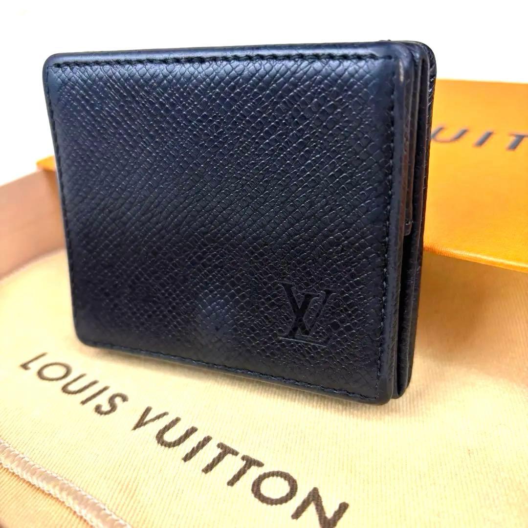 美品！ ルイヴィトン タイガ　ブラック ポルトモネボワットケース ルイヴィトンポルトモネ ボワット 14136 アルドワーズ メンズ タイガ
