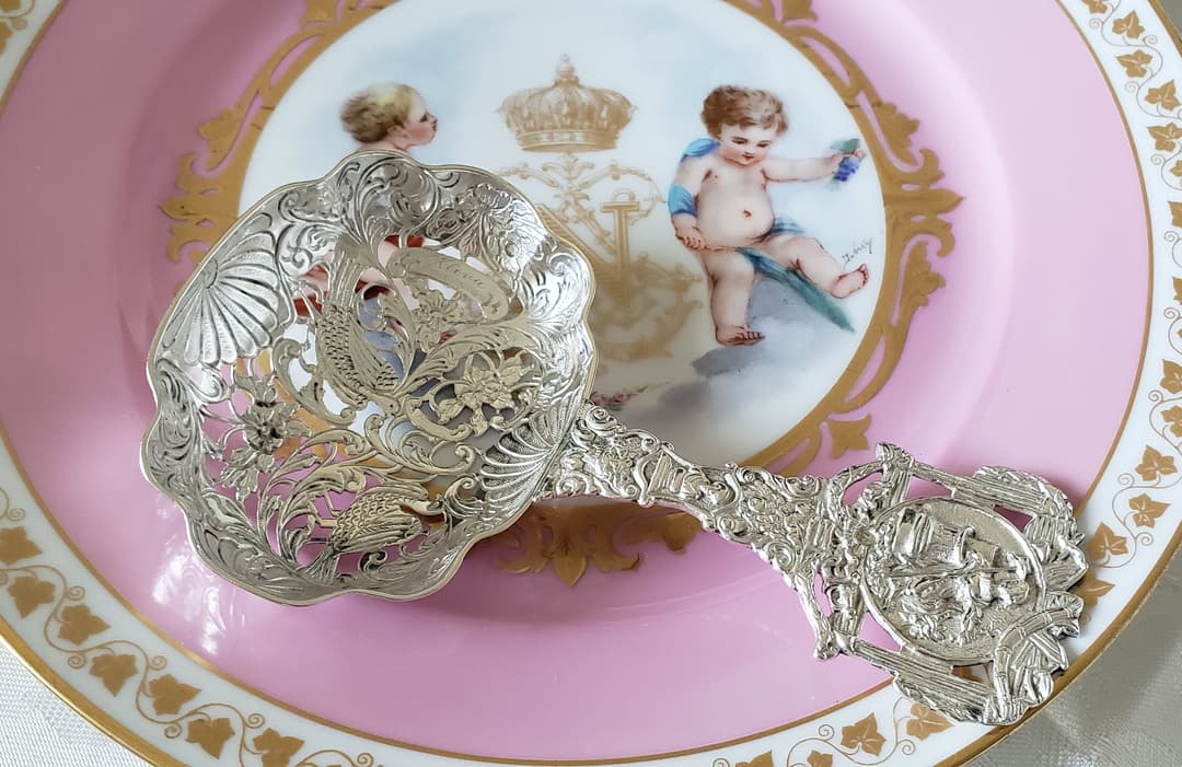 純銀 スターリング 特大 ボンボンスプーン アンティーク - メルカリ