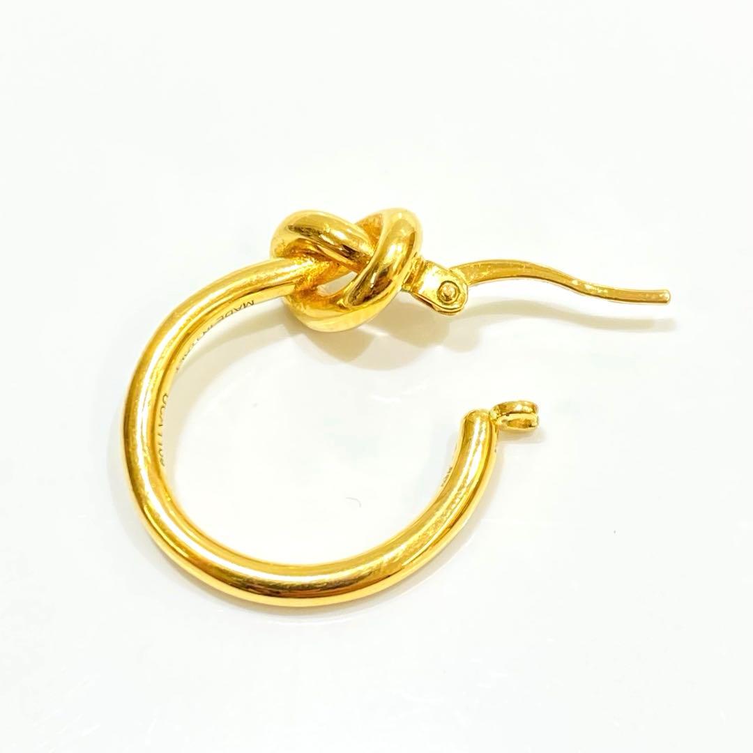 CELINE セリーヌ ノット スモールフープ ピアス 片耳 ゴールド CELINE】セリーヌ ノットスモールフープピアス (CELINE/ピアス