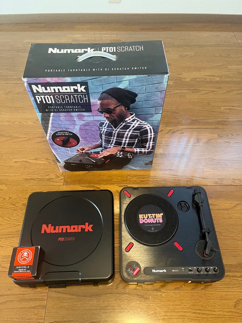 Numark PT01 Scratch カスタム品 フェーダー、針カスタム済み展示品】Numark/ポータブルターンテーブル