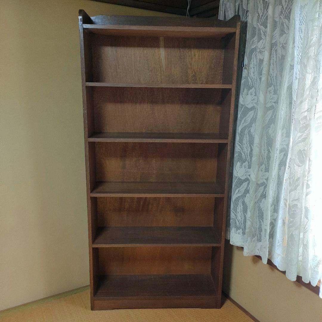 【昭和レトロ】木製 5段本棚 ブラウン 弘益 フリーラック 5段 VKR-5 / フリー ラック オープンシェルフ