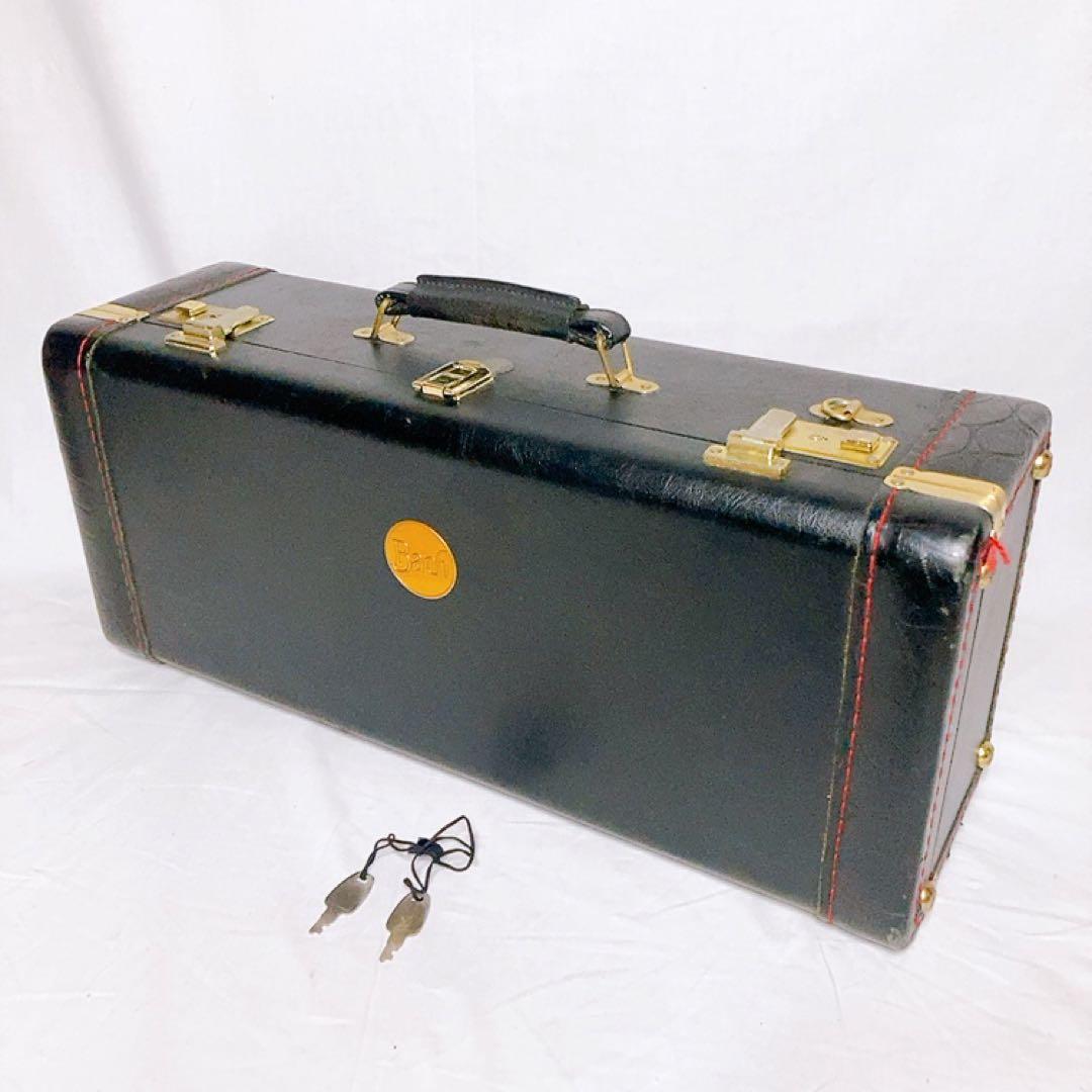 良品】Bach トランペット ハードケース 純正 ダブルケース 鍵2本付き