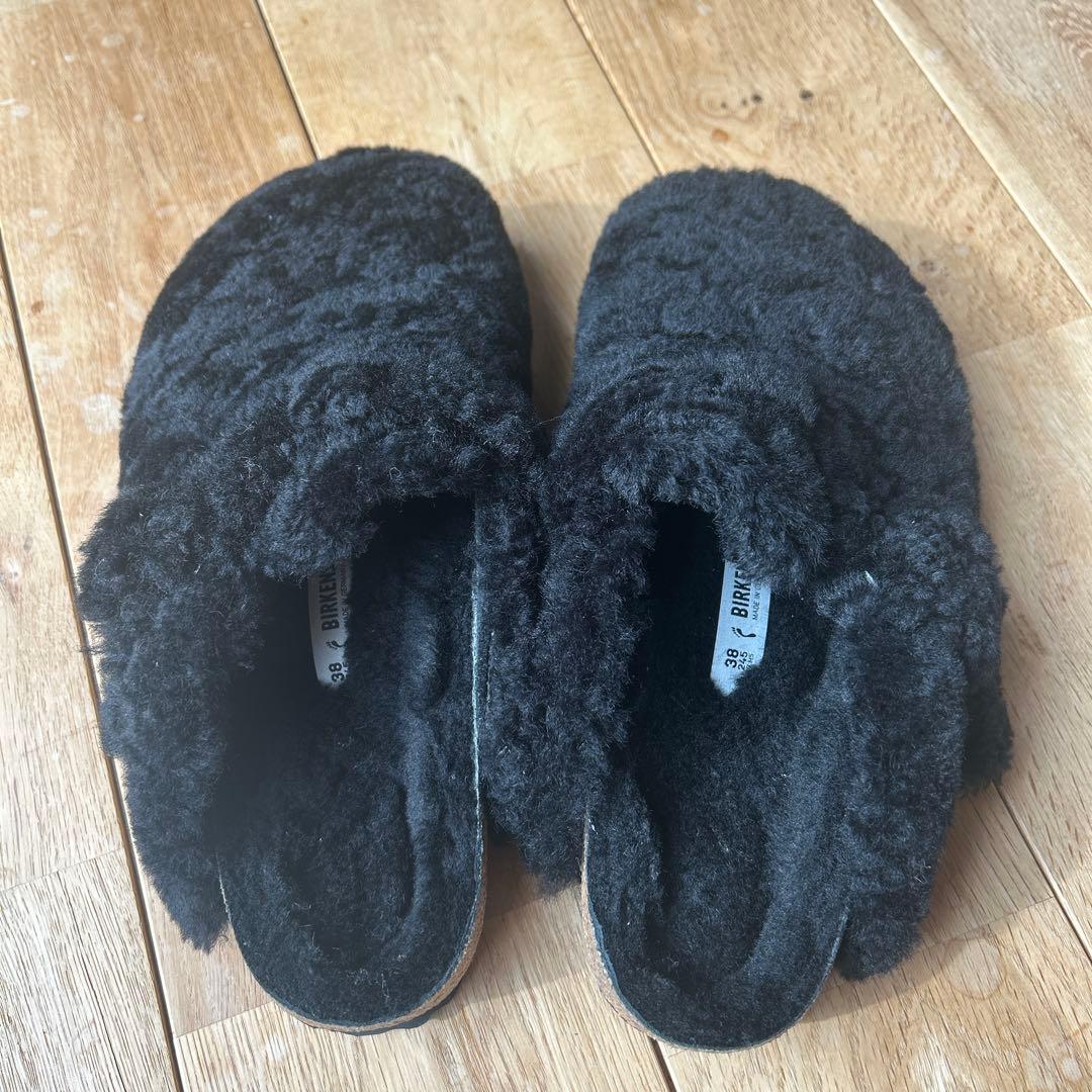 ビルケン ブラック ボストン テディベアBIRKENSTOK ボア BIRKENSTOCK ビルケンシュトック ボストン シアリング BOSTON