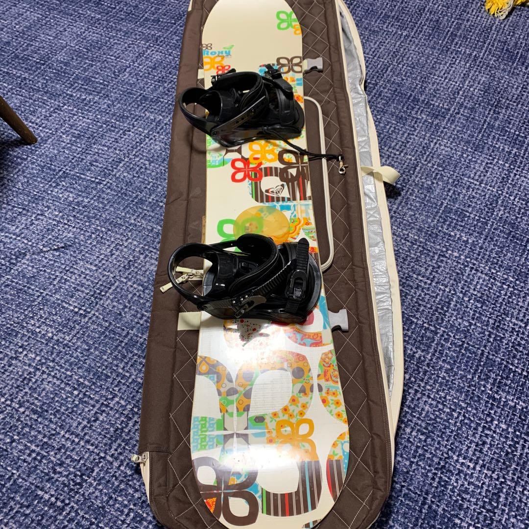 Roxy スノーボード バインディング付き　ケース付き 142 楽天市場】送料無料 スノーボードケース ROXY ロキシー レディース