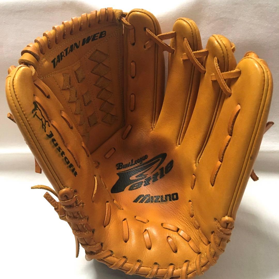 美品 ミズノ 軟式用グローブ ビューリーグ ビッグM 青ビュー 限定