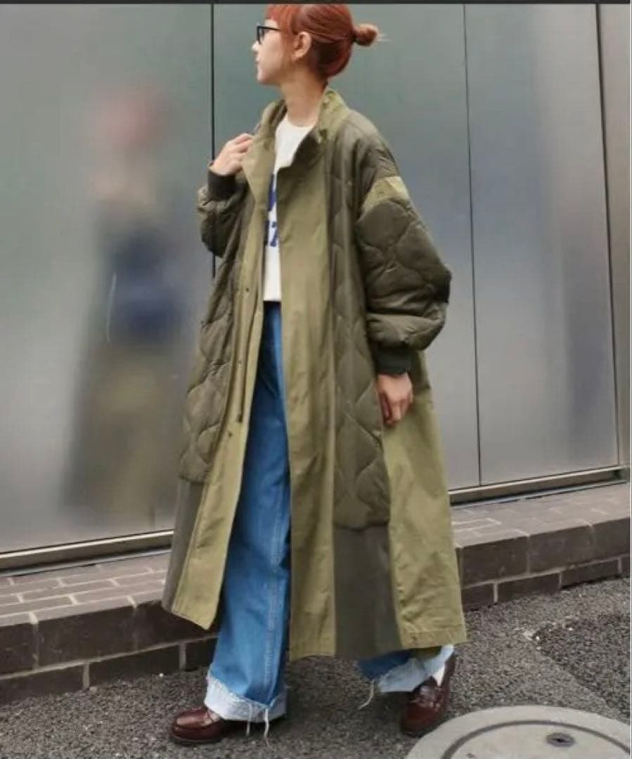 【etsinta/エシンタ】切替マキシミリタリーコート セール】≪新色登場≫【etsinta/エシンタ】切替マキシミリタリーコート