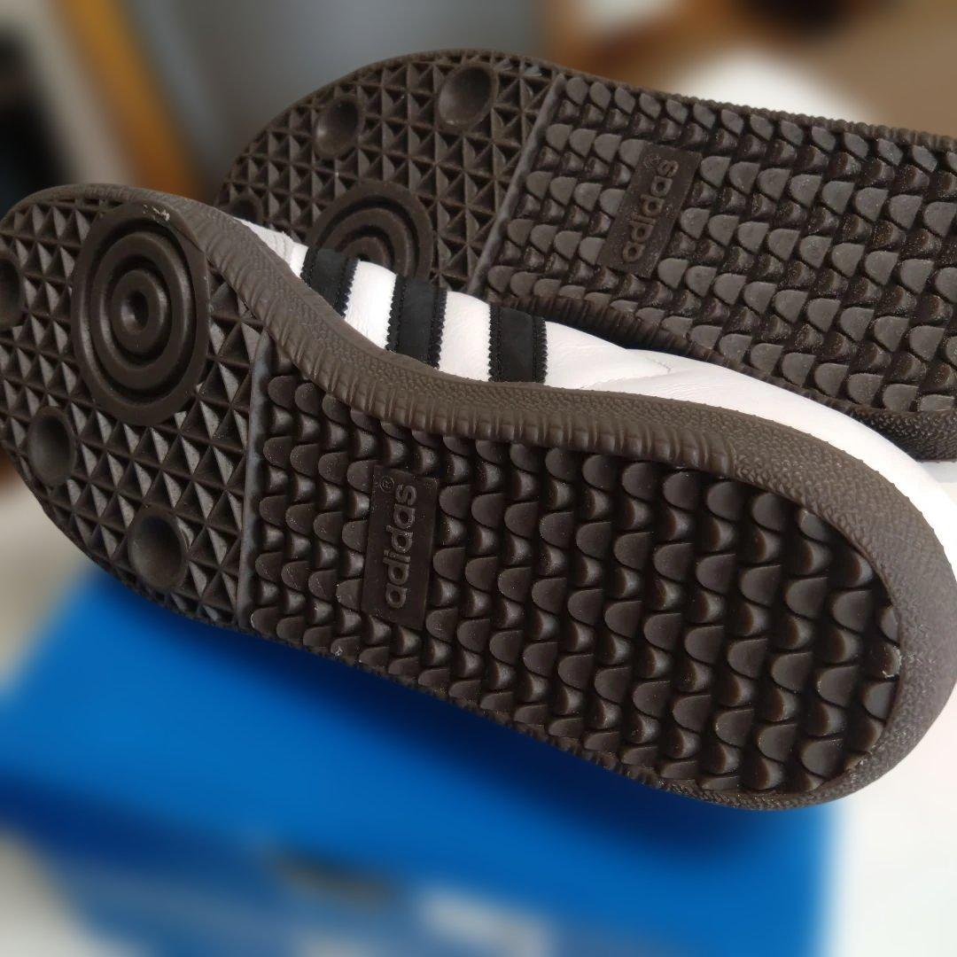 adidas Samba スニーカー 24.5cm ホワイト/グレー/ブラック