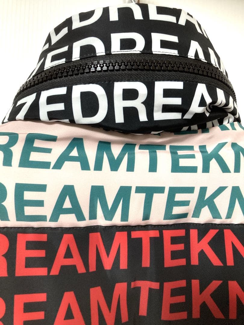 DIESEL 定価約5万円 アシンメトリー カラフルダウンジャケット M~L相当