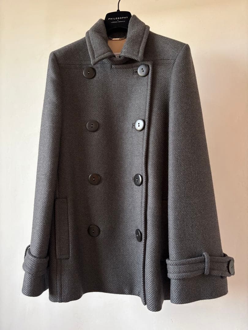 ANNA MOLINARI アンナモリナーリ　コート　ヘリンボーン ジャケット 中古・古着通販】Blumarine ANNA MOLINARI (ブルマリン アンナ