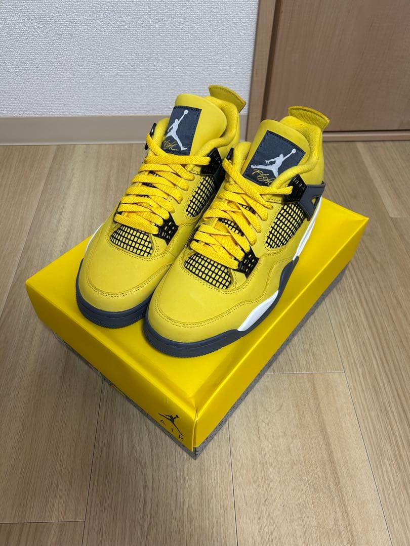 シューズ(男性用) Nike Air Jordan 4 \"Tour Yellow\" スニダンで購入可】8/28・9/2発売 NIKE AIR JORDAN 4 