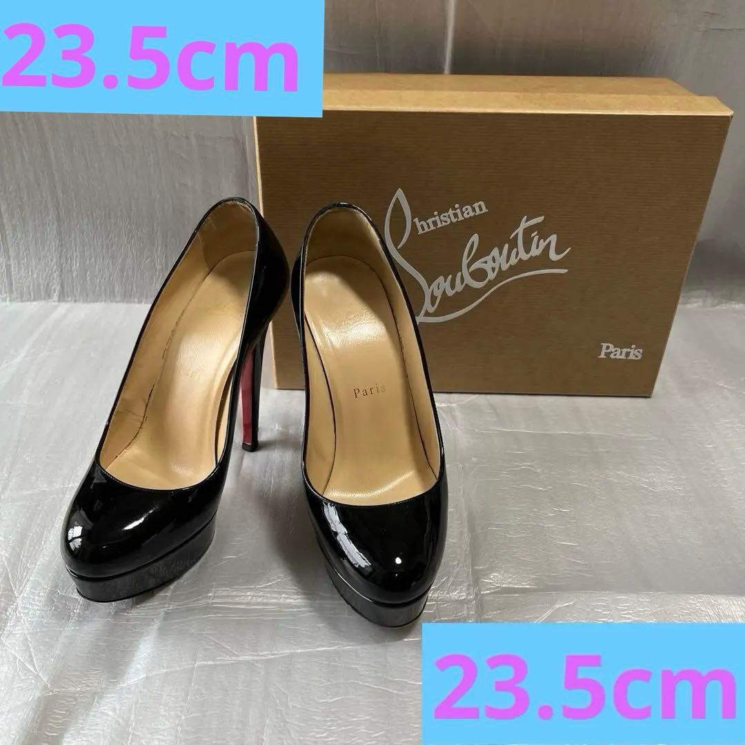 クリスチャン ルブタン ビアンカ 黒　36.5 パンプス Christian Louboutin◇bianca booty/パンプス/36.5/BLK/レザー
