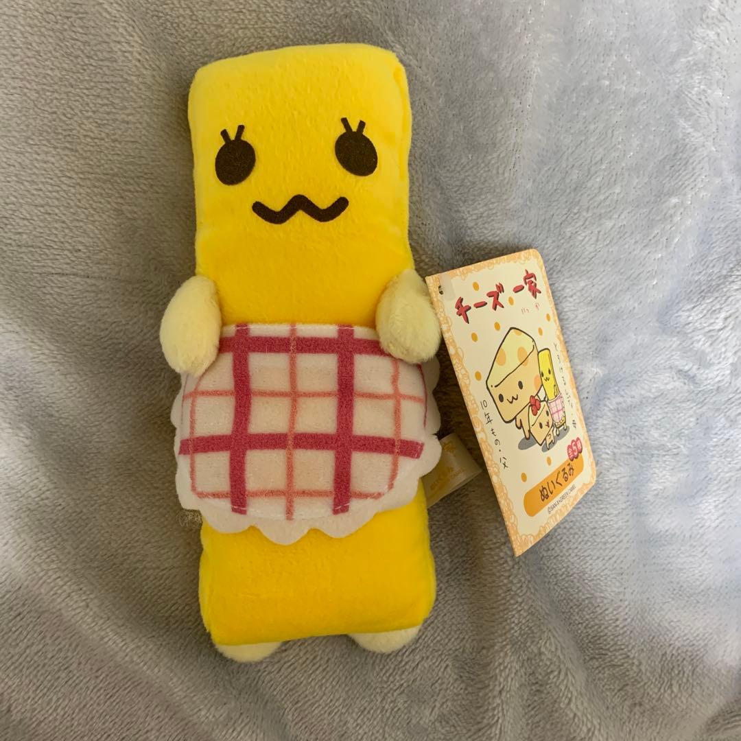 サンエックス　チーズ一家　母　ぬいぐるみ すみっコぐらし サンエックス スーパーもーちもちぬいぐるみえびふらい