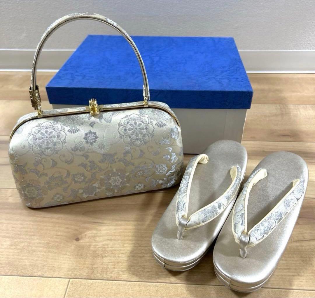 草履・バッグセット 着物　振袖　成人式　訪問着　セレモニー　卒業　パーティー NISHIORI 成人式 草履バッグセット 振袖 草履 バッグ 草履 セット 紗織
