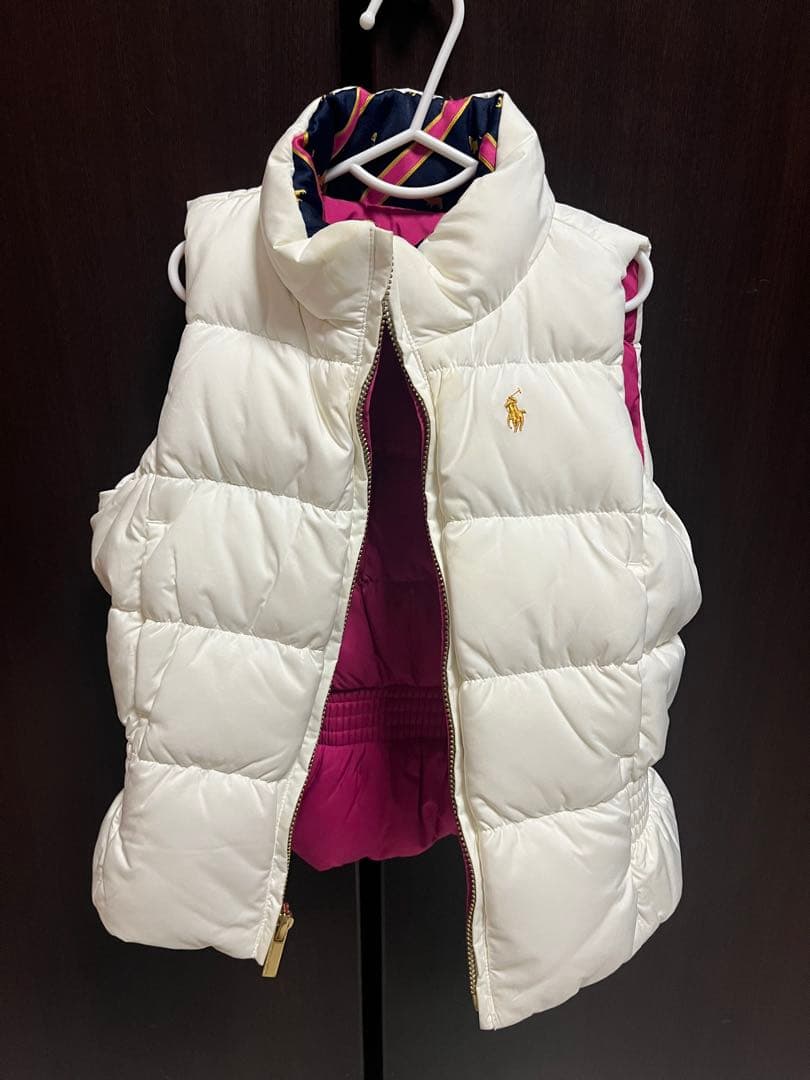 ポロ・ラルフ・ローレン リバーシブルダウンベスト - メルカリ
