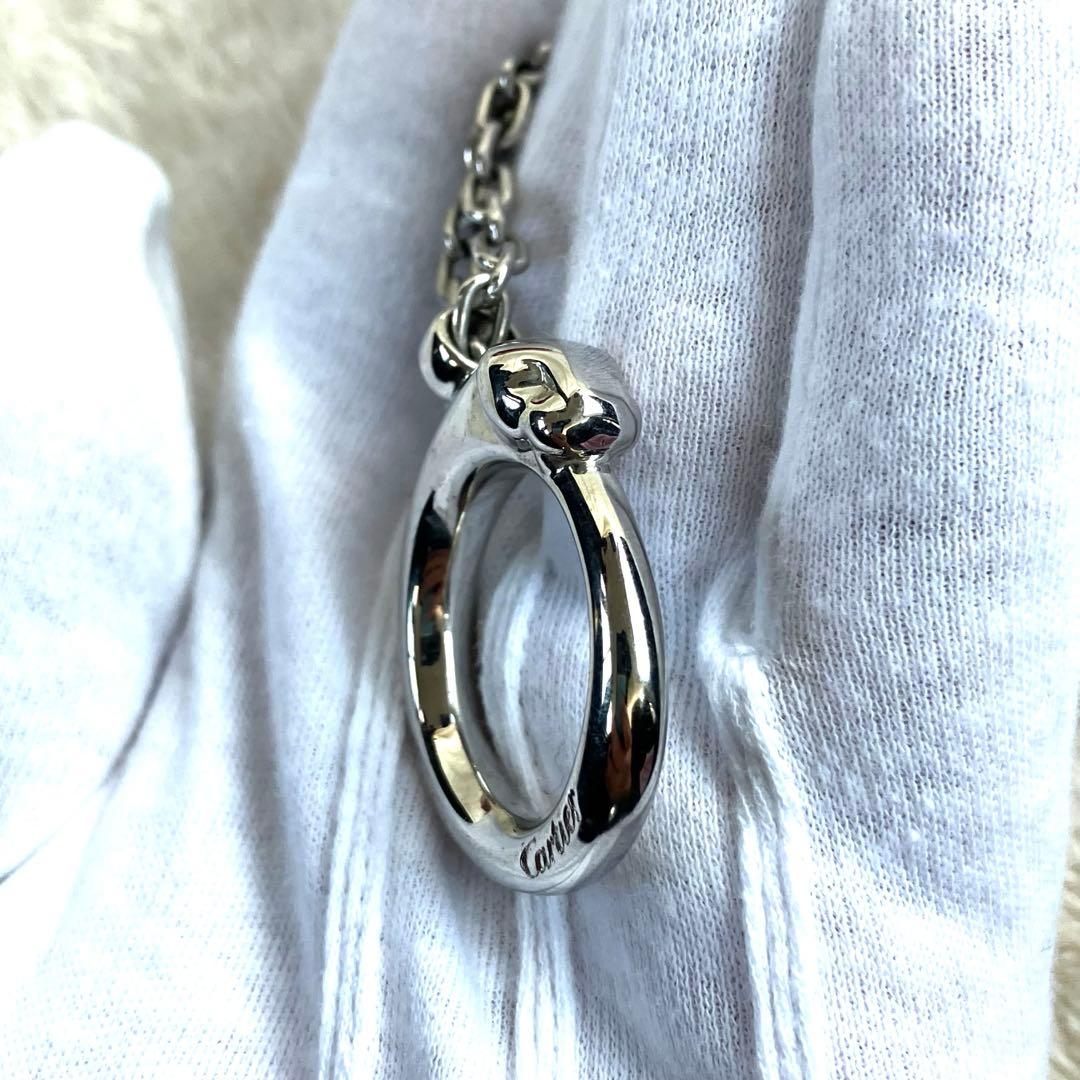 Cartier カルティエ パンテール キーホルダー バッグチャーム シルバー