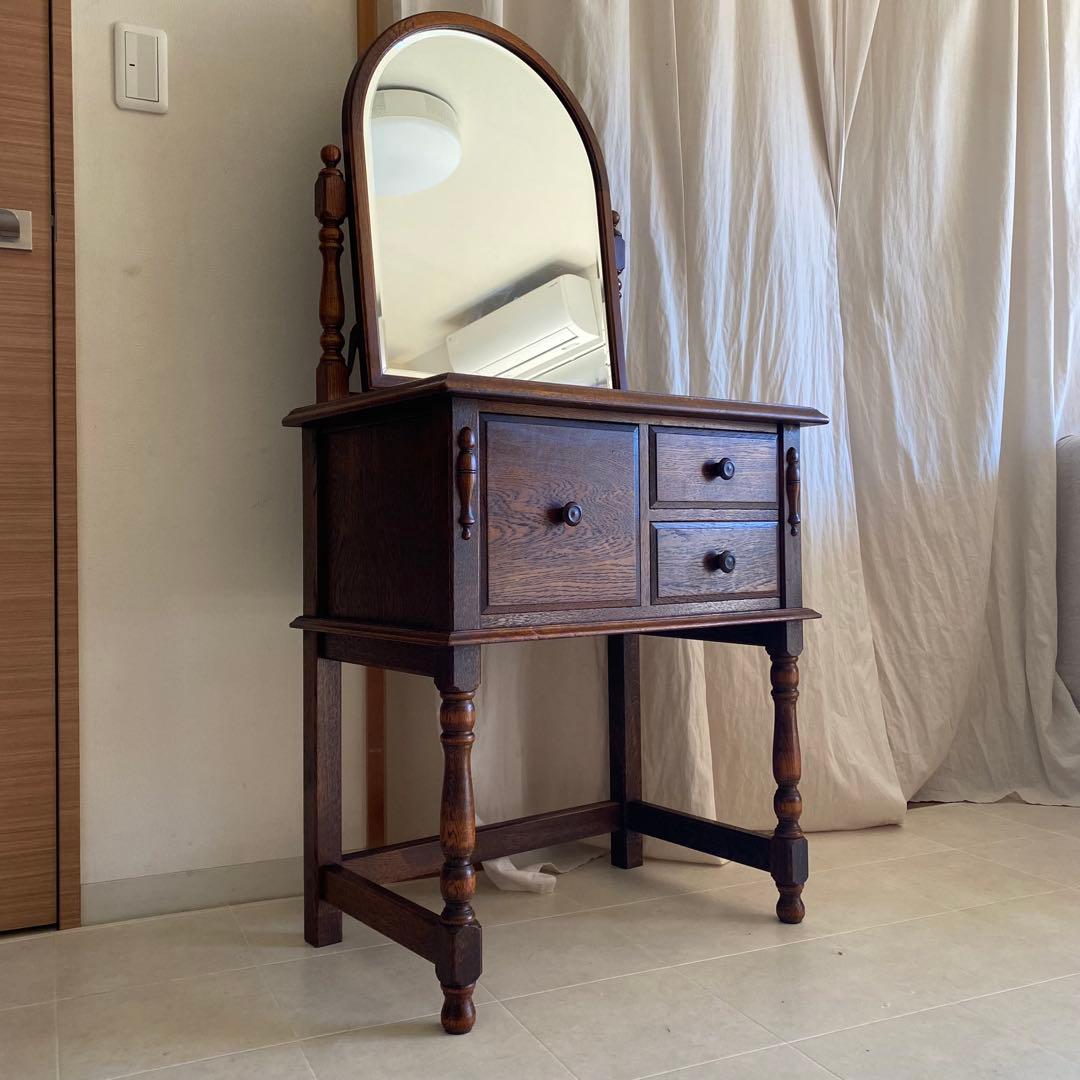 美品　三越ブルージュ　三越　ドレッサー　デスク　英国カントリー　三越家具　オーク 美品 三越ブルージュ 三越 ドレッサー デスク 英国カントリー 三越家具