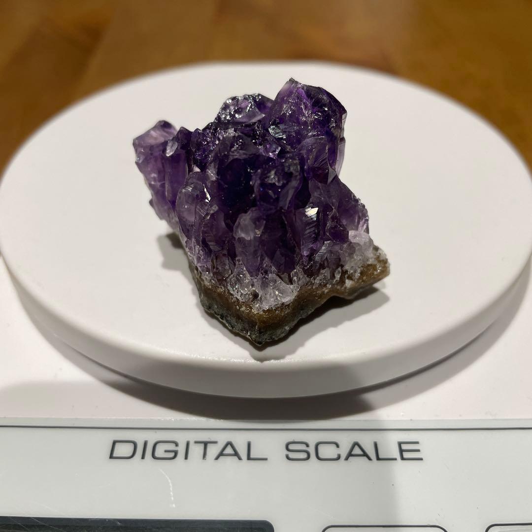 【にじ色】アメジストクラスター他 カルサイト共生◎アメジスト クラスター23◇ Amethyst ◇天然石・鉱物