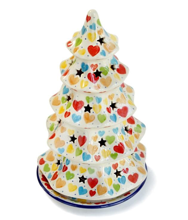 너*ン様 ★クリアランス★ポーリッシュポタリー クリスマスツリー 【カラフルハー クリスマスツリー・ポーリッシュポタリー(ポーランド食器)