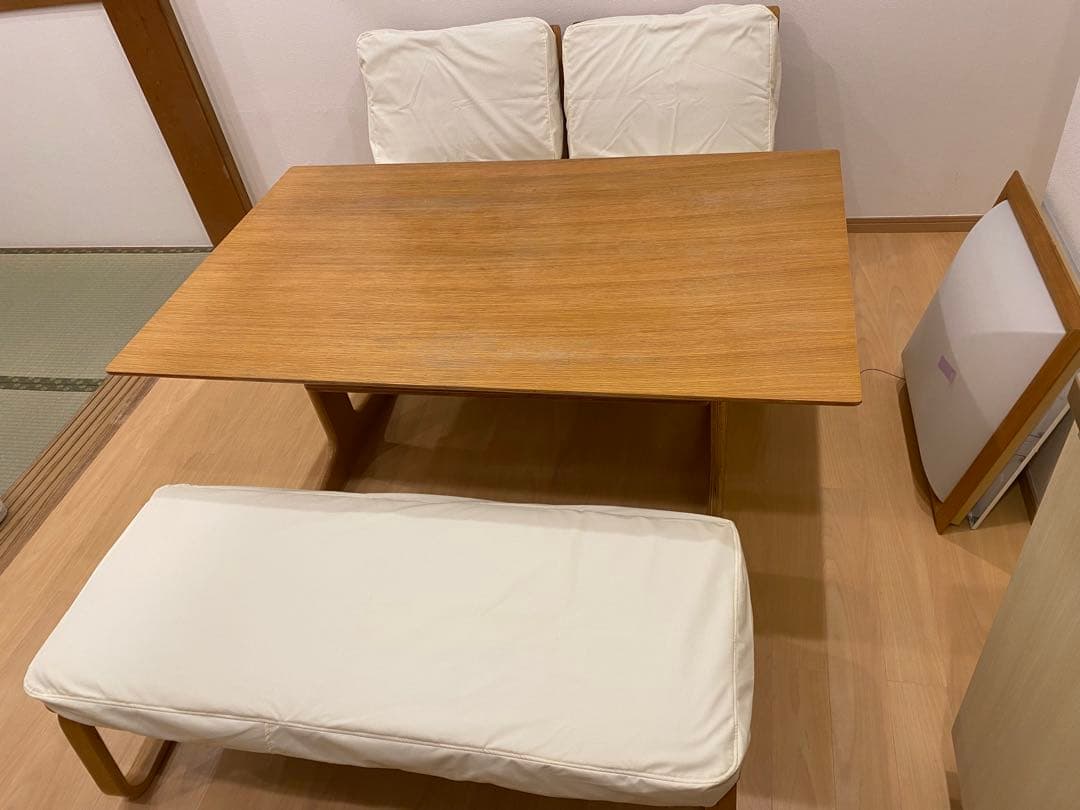 無印良品木製ダイニングテーブルと椅子セット 都内引き取り限定