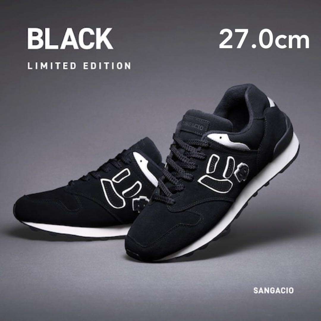 にゅ〜ず「BLACK」LIMITED EDITION 限定品 【27.0】未使用 SNAP SHOT】 にゅ～ず『BLACK』LIMITED EDITION ミニマルなデザインに